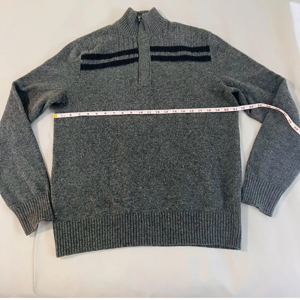 Banana Republic‎ Made Of Italian Yarn 80% Merino Wool  Gray Sweater Size M Men’s